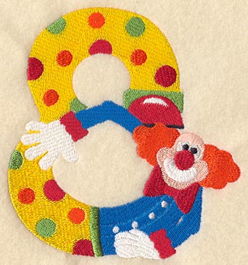 Clown Number 8 - 5 inch