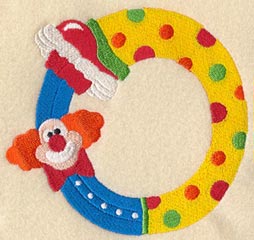 Clown Letter O - 5 inch