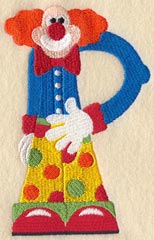 Clown Letter P - 5 inch