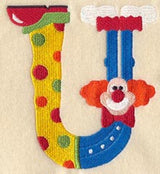 Clown Letter U - 5 inch