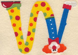 Clown Letter W - 5 inch