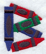 Crayon Letter B - 3 inch