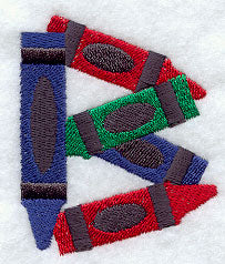 Crayon Letter B - 3 inch