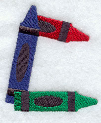 Crayon Letter C - 3 inch