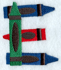 Crayon Letter E - 3 inch