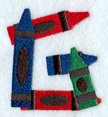 Crayon Letter G - 3 inch