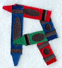 Crayon Letter R - 3 inch