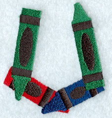 Crayon Letter U - 3 inch