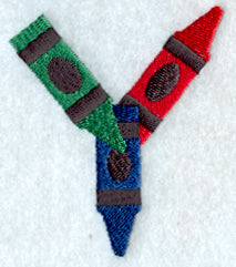 Crayon Letter Y - 3 inch