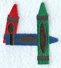 Crayon Number 4 - 3 inch