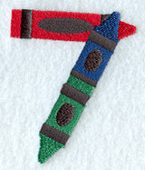 Crayon Number 7 - 3 inch