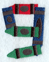Crayon Number 9 - 3 inch