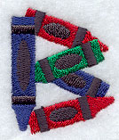 Crayon Letter B - 3 inch