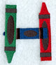 Crayon Letter H - 3 inch