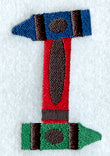 Crayon Letter I - 3 inch