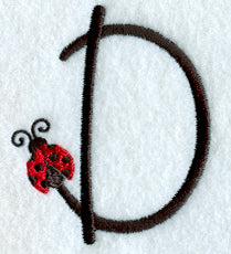 Ladybug Letter D - 3 inch