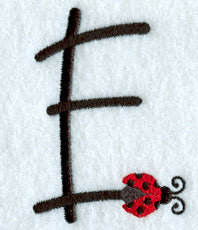Ladybug Letter E - 3 inch