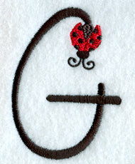 Ladybug Letter G - 3 inch