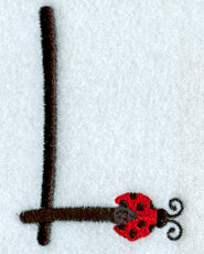 Ladybug Letter L - 3 inch