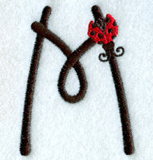 Ladybug Letter M - 3 inch