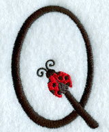 Ladybug Letter Q - 3 inch