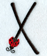 Ladybug Letter X - 3 inch