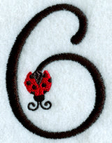 Ladybug Number 6 - 3 inch