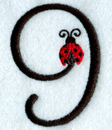 Ladybug Number 9 - 3 inch
