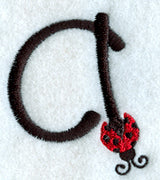 Ladybug Lower Case Letter a - 3 inch