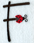 Ladybug Letter F - 3 inch
