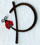 Ladybug Letter P - 3 inch