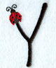 Ladybug Letter Y - 3 inch