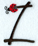 Ladybug Letter Z - 3 inch