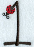 Ladybug Number 1 - 3 inch