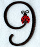 Ladybug Number 9 - 3 inch