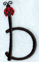 Ladybug Lower Case Letter b - 3 inch
