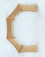Bamboo Letter C - 3 inch