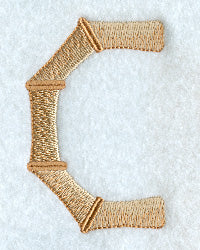 Bamboo Letter C - 3 inch