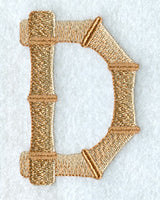 Bamboo Letter D - 3 inch