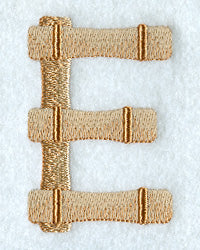Bamboo Letter E - 3 inch