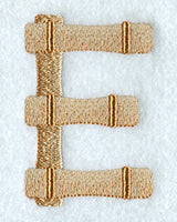 Bamboo Letter E - 3 inch