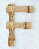 Bamboo Letter F - 3 inch