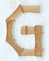 Bamboo Letter G  - 3 inch