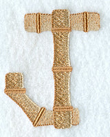 Bamboo Letter J - 3 inch