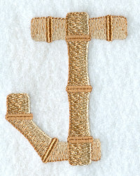 Bamboo Letter J - 3 inch