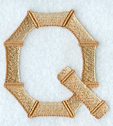 Bamboo Letter Q - 3 inch