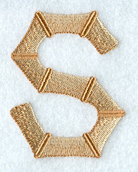 Bamboo Letter S - 3 inch