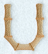 Bamboo Letter U - 3 inch