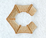 Bamboo Lower Case Letter c - 3 inch