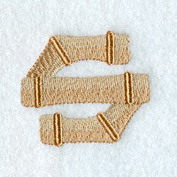Bamboo Lower Case Letter s - 3 inch